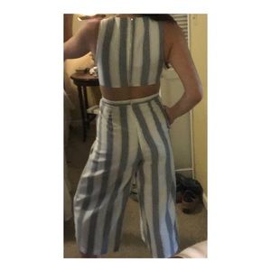 L'ATISTE Pants - Striped jumpsuit with cutouts L'ATISTE Pants - Striped jumpsuit with cutouts